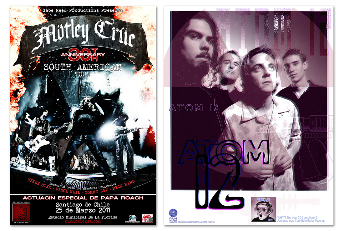 Motley Crue • Atom 12 Posters